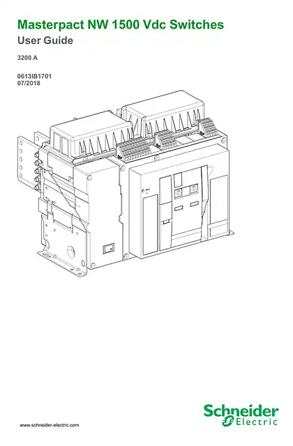 schneider施耐德Masterpact NW 1500 Vdc开关-用户指南